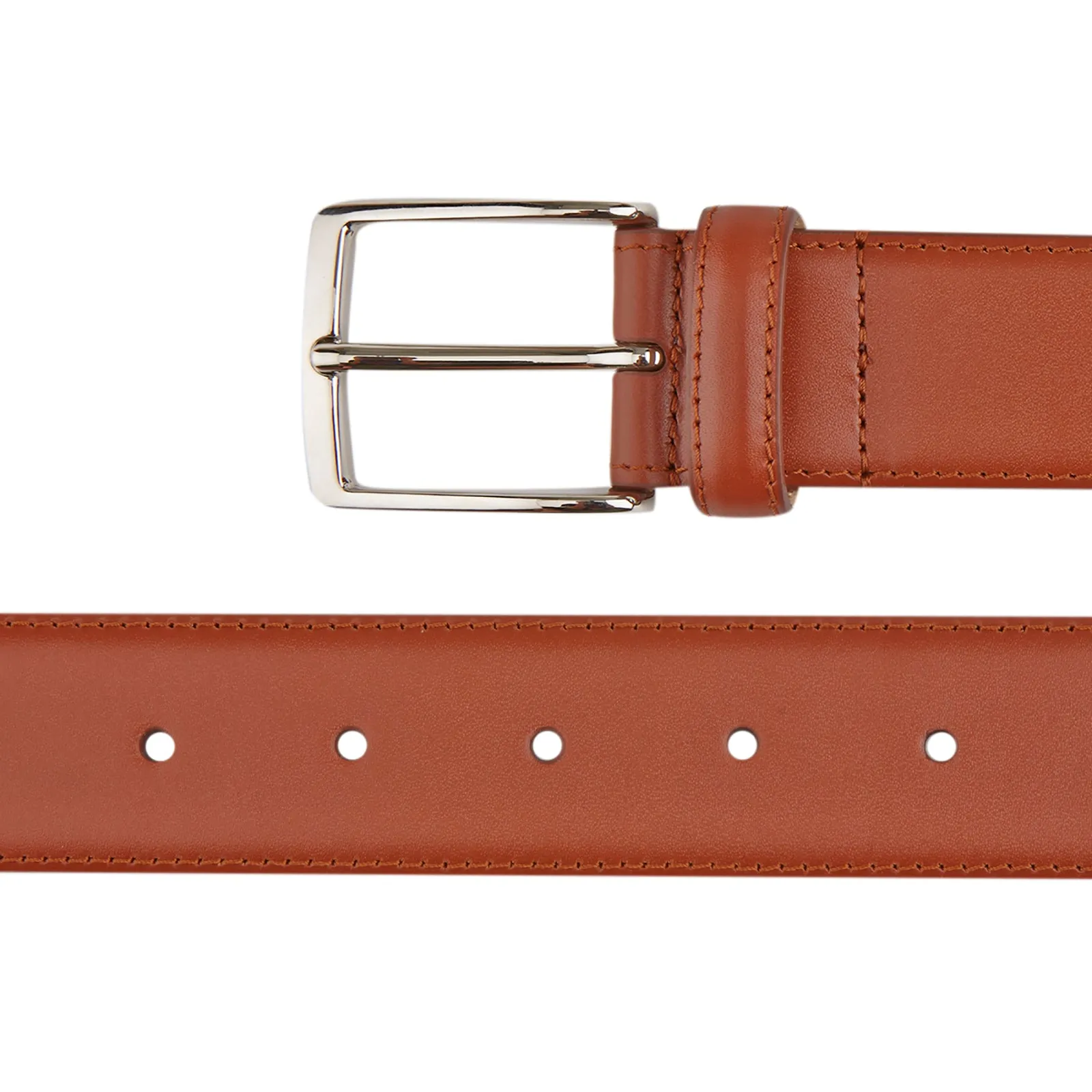 Red Classic Calf Leather Satin Belt sold by Turnbull & Asser product image thumbnail 2