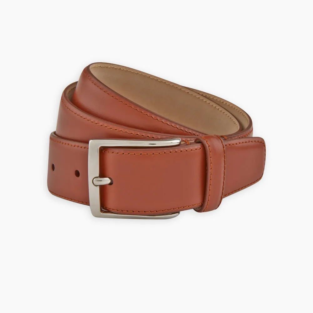 Red Classic Calf Leather Satin Belt sold by Turnbull & Asser product image thumbnail 3