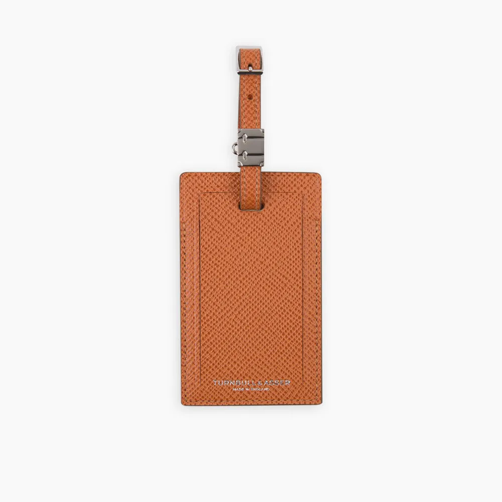 Brown Leather Luggage Tag sold by Turnbull & Asser product image thumbnail 3