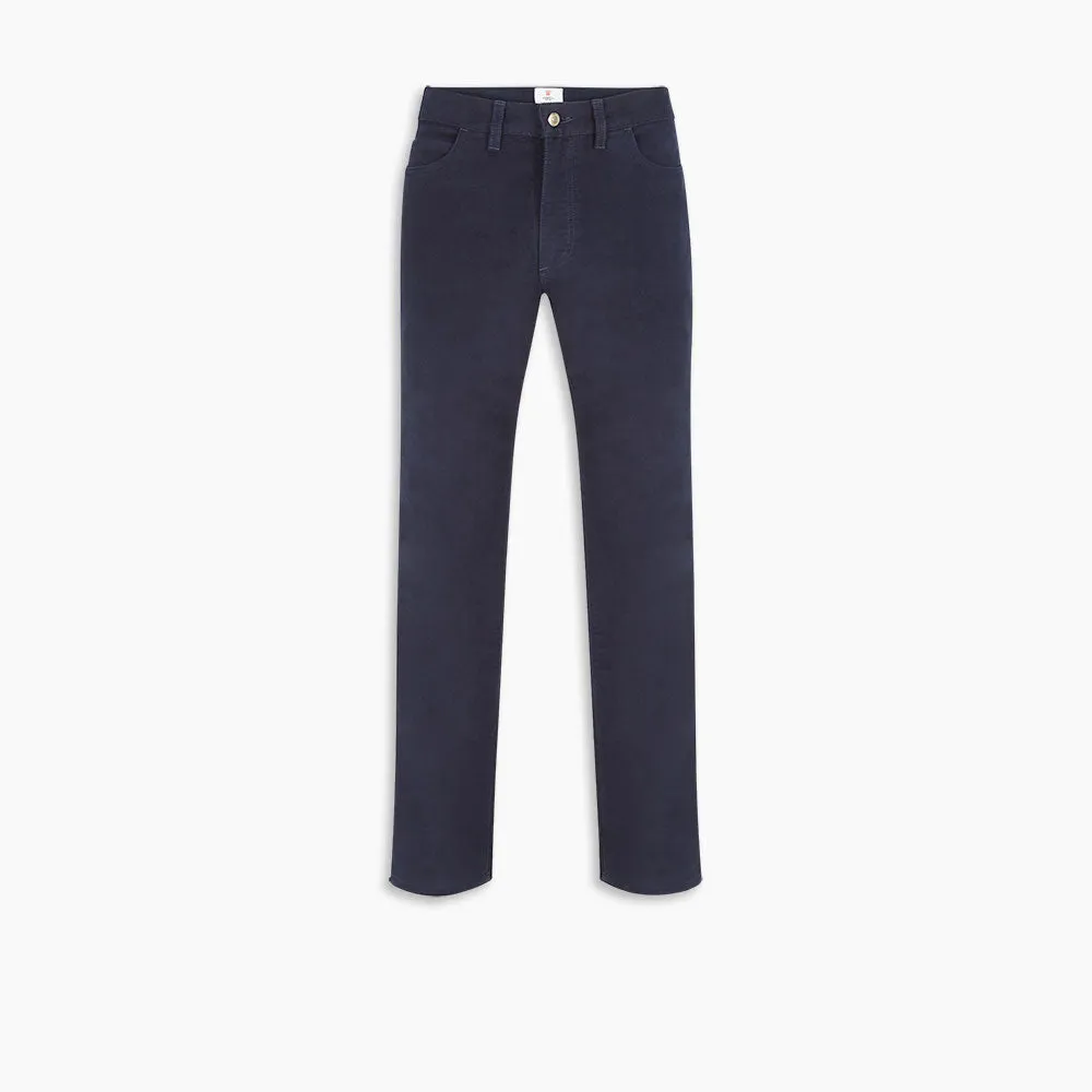 Navy Moleskin Trousers sold by Turnbull & Asser product image thumbnail 5