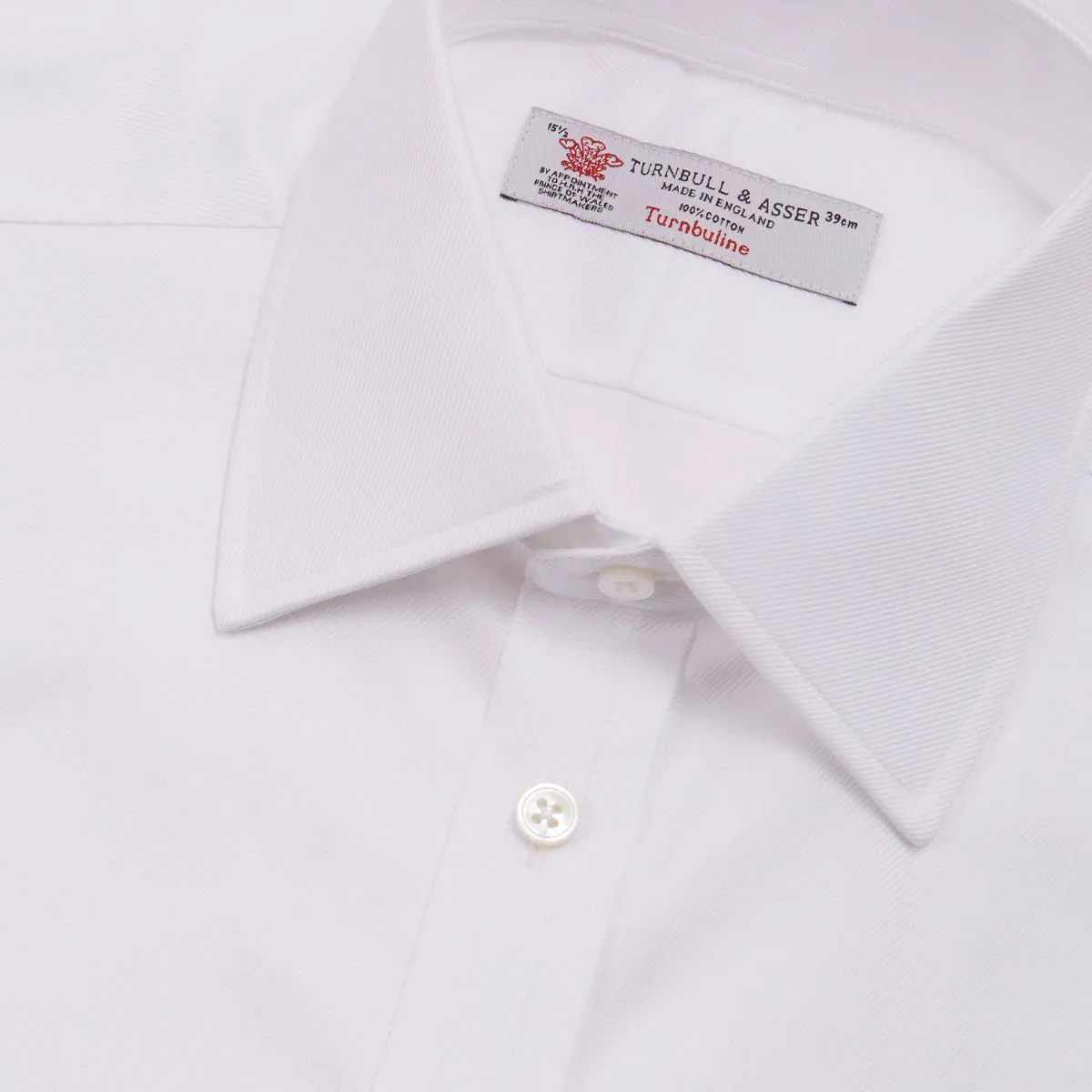 White Oxford Shirt with T&A Collar and Double Cuffs sold by Turnbull & Asser product image thumbnail 5