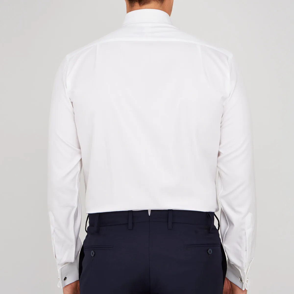 White Oxford Shirt with T&A Collar and Double Cuffs sold by Turnbull & Asser product image thumbnail 3