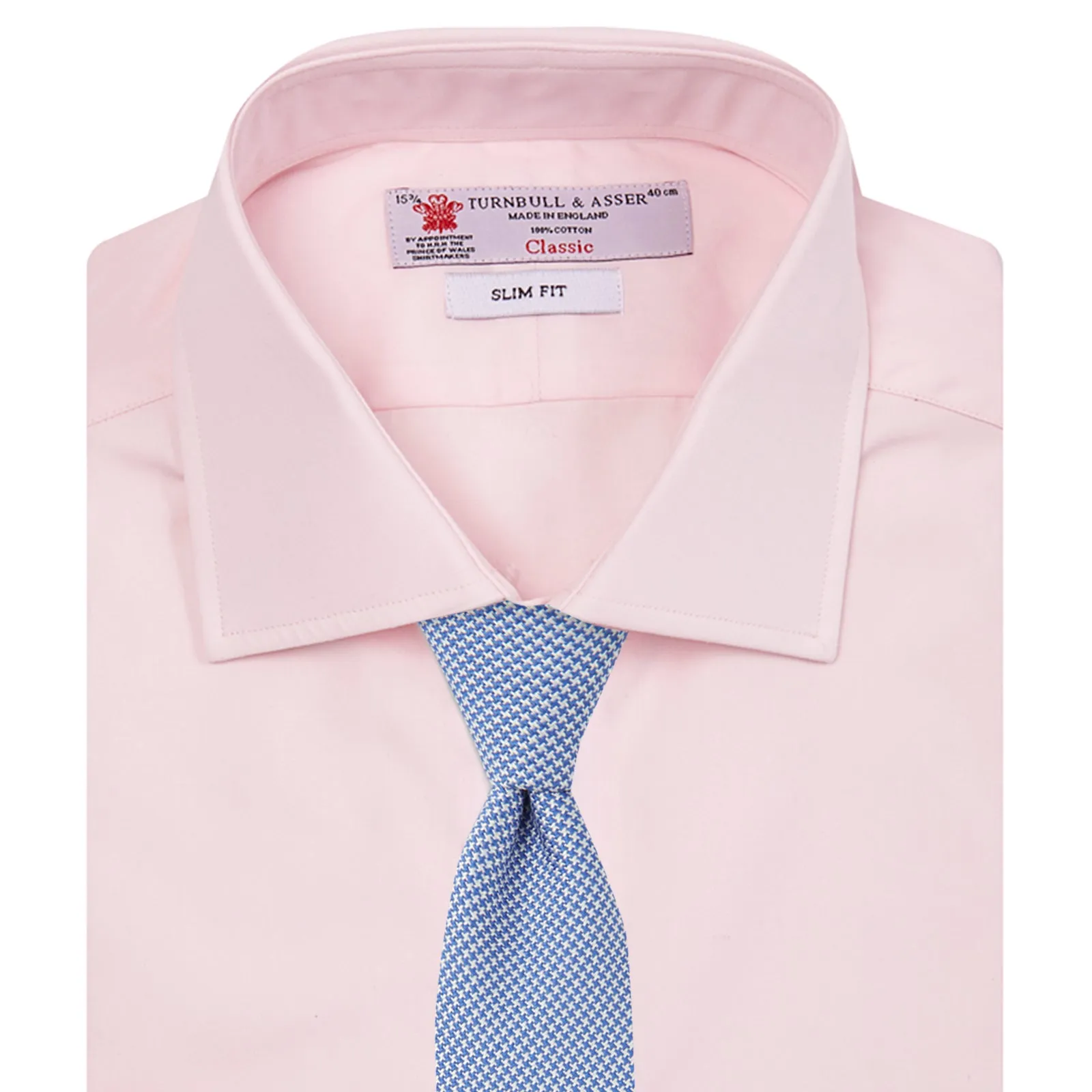 Pink Poplin Slim Fit Regent Collar Shirt sold by Turnbull & Asser product image thumbnail 3