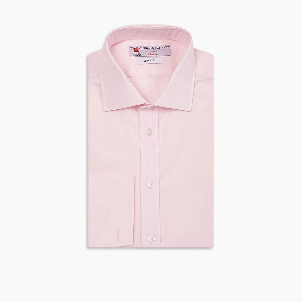 Pink Poplin Slim Fit Regent Collar Shirt sold by Turnbull & Asser product image thumbnail 5