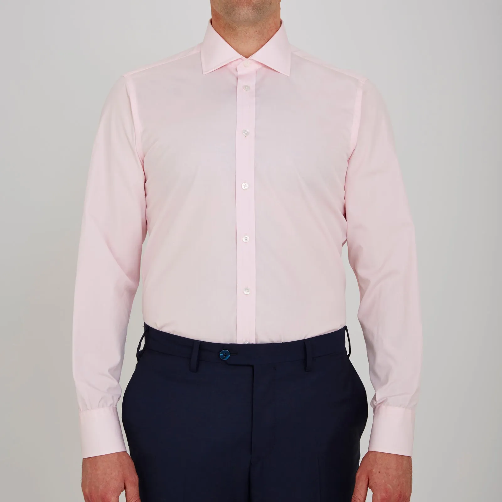 Pink Poplin Slim Fit Regent Collar Shirt sold by Turnbull & Asser product image thumbnail 2