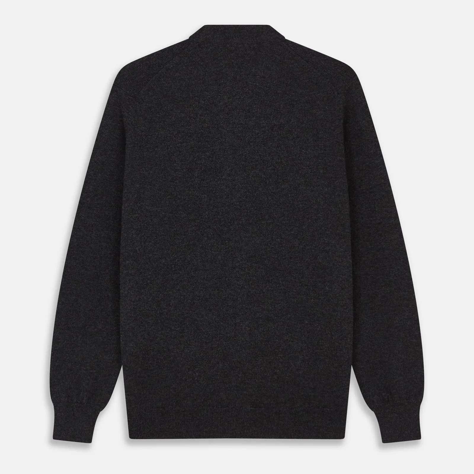 Charcoal Lachlan Cashmere Cardigan sold by Turnbull & Asser product image thumbnail 3