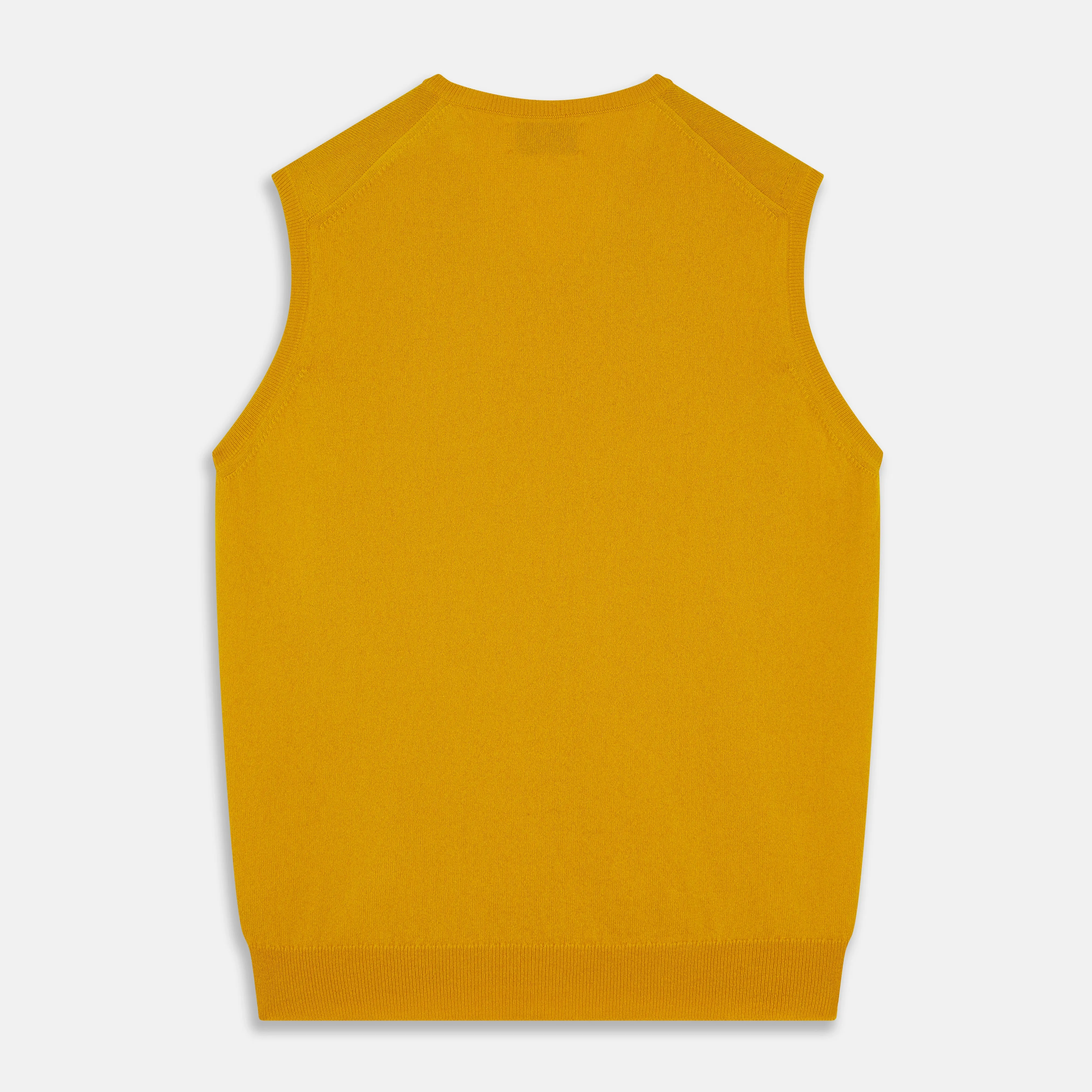 Gold Ifor Cashmere Slipover sold by Turnbull & Asser product image thumbnail 3