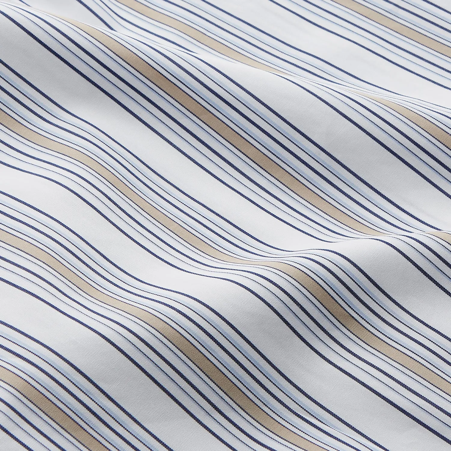 Sand Multi Stripe Regular Fit Shirt with T&A Collar & 3 Button Cuffs sold by Turnbull & Asser product image thumbnail 4