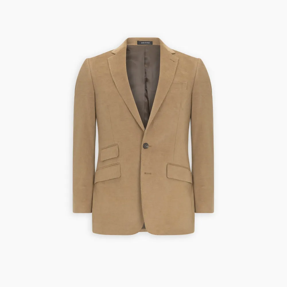 Camel Cotton Cashmere Corduroy Jacket sold by Turnbull & Asser product image thumbnail 3