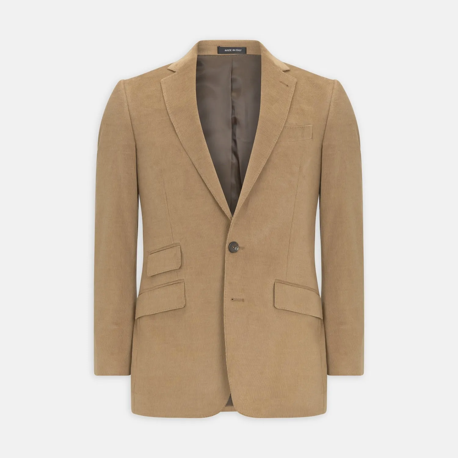 Camel Cotton Cashmere Corduroy Jacket sold by Turnbull & Asser