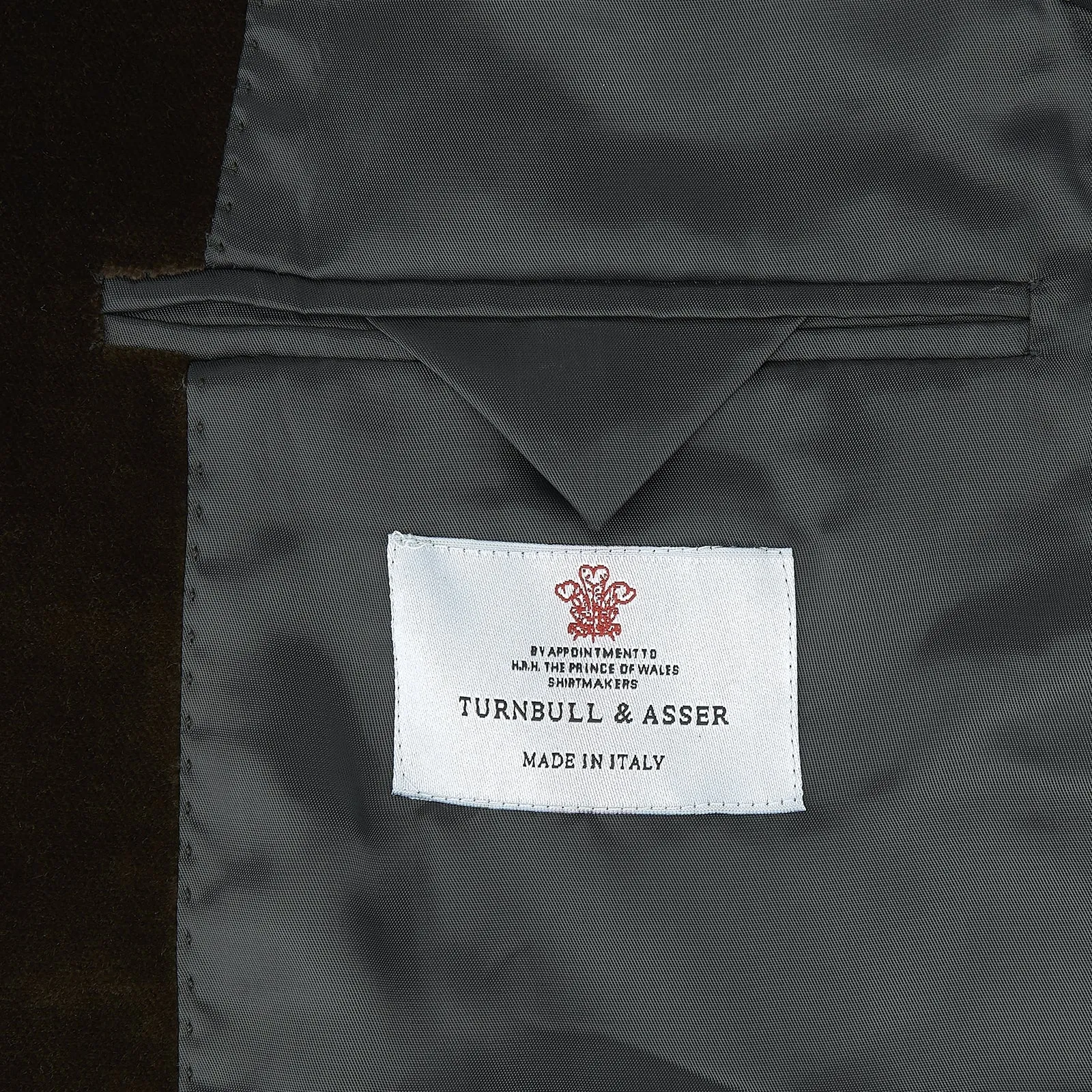 Brown Velvet Jacket sold by Turnbull & Asser product image thumbnail 3