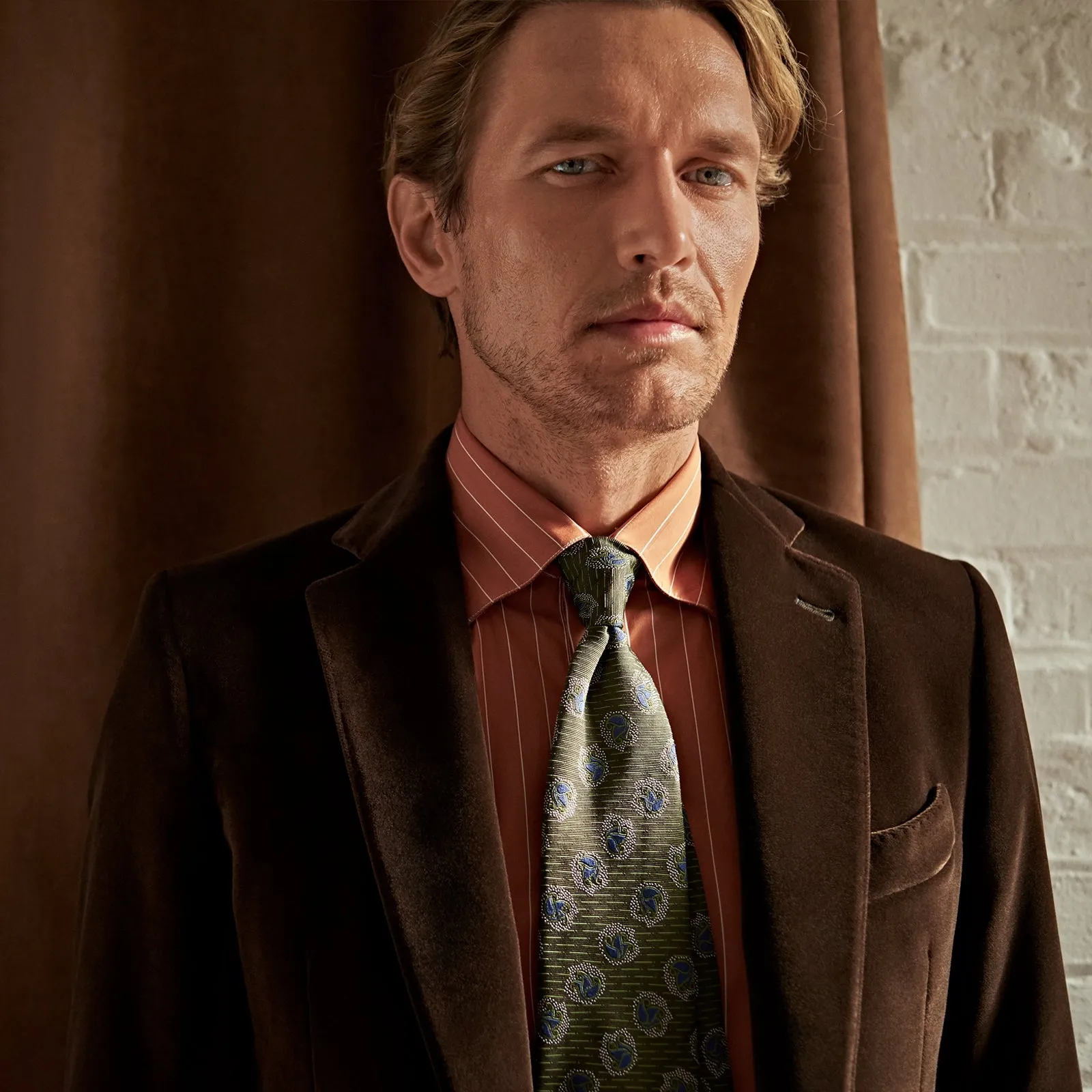 Brown Velvet Jacket sold by Turnbull & Asser product image thumbnail 2