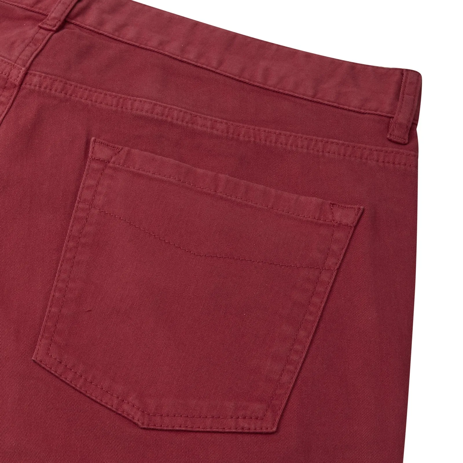 Burgundy Cotton Five Pocket Trousers sold by Turnbull & Asser product image thumbnail 2