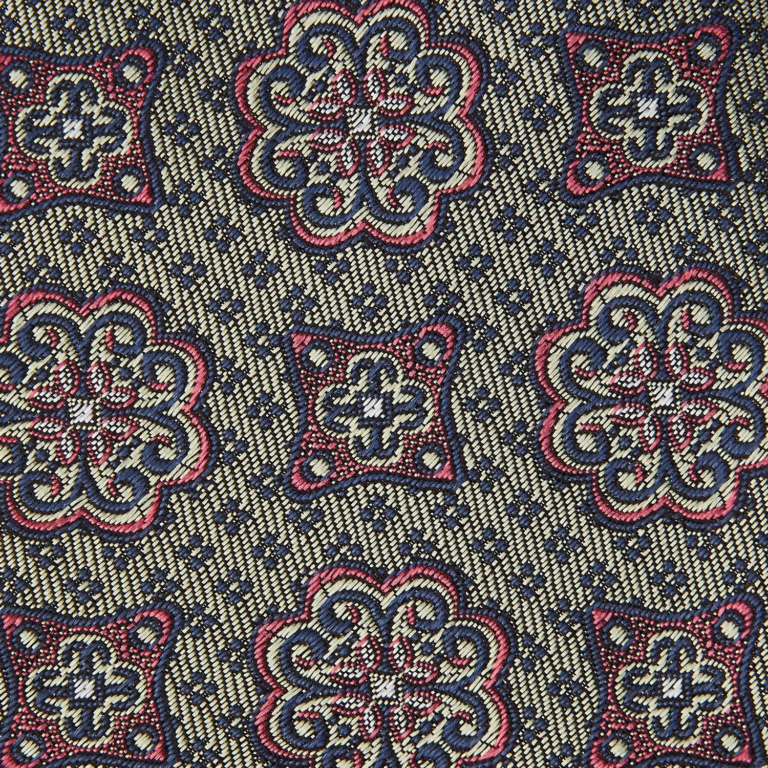 Green Floral Tile Silk Tie sold by Turnbull & Asser product image thumbnail 3