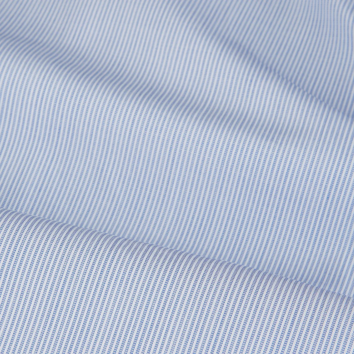 Blue and White Stripe Cotton Regular Fit Mayfair Shirt sold by Turnbull & Asser product image thumbnail 4