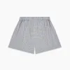 Blue, Orange & Navy Check Cotton Boxer Shorts sold by Turnbull & Asser