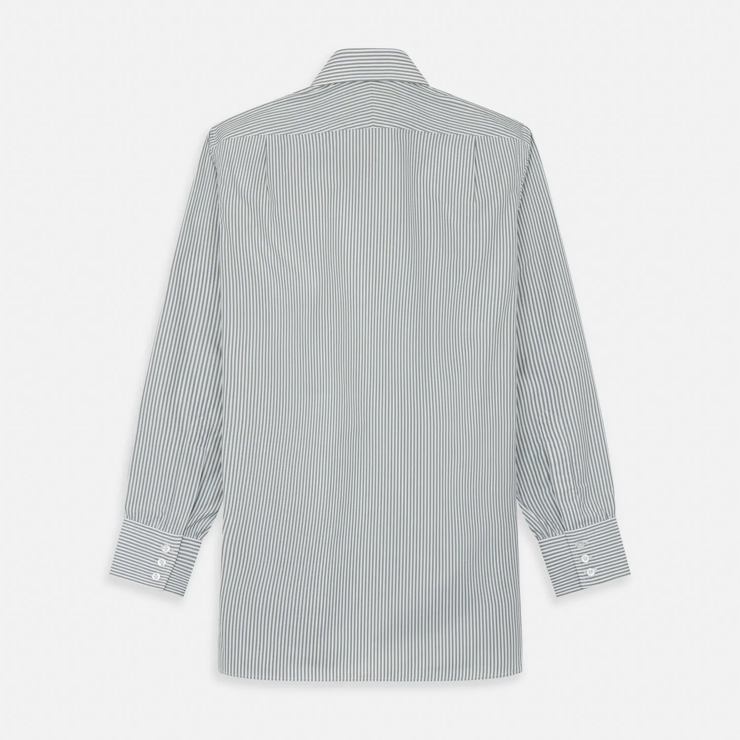 Green Bengal Stripe Regular Fit Shirt with T&A Collar and 3-Button Cuffs sold by Turnbull & Asser product image thumbnail 5