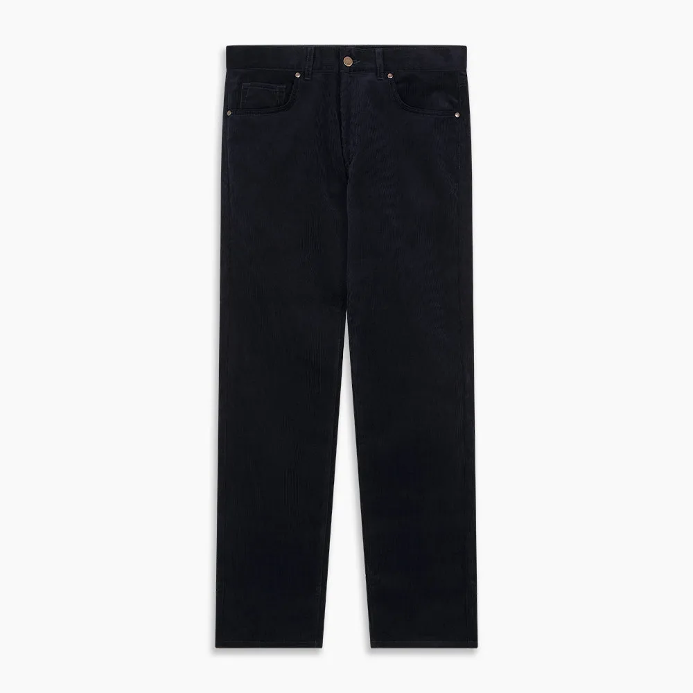 Navy Twill Cotton Five Pocket Trousers sold by Turnbull & Asser product image thumbnail 4