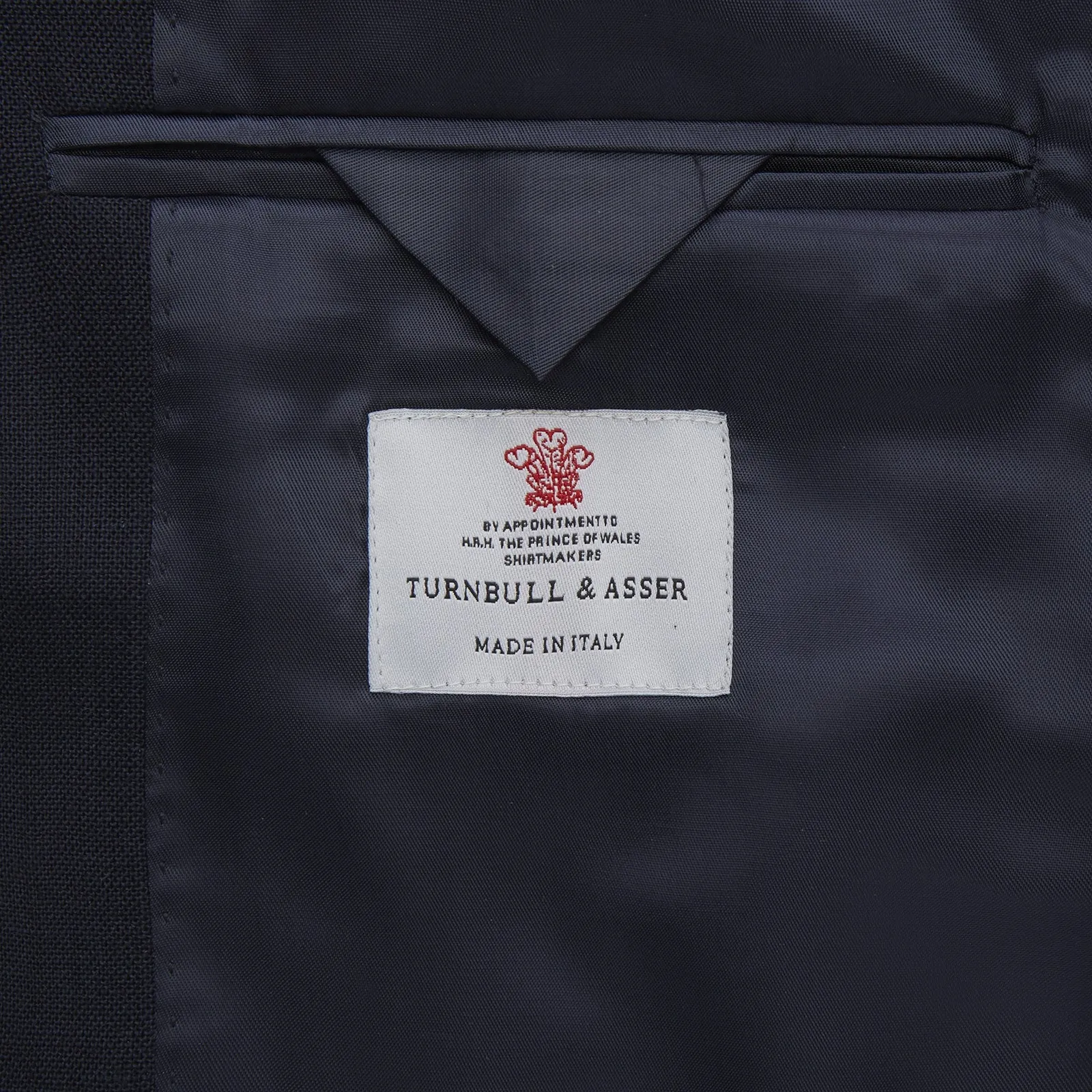 Navy Lightweight Wool Hopsack Traveller Jacket sold by Turnbull & Asser product image thumbnail 2