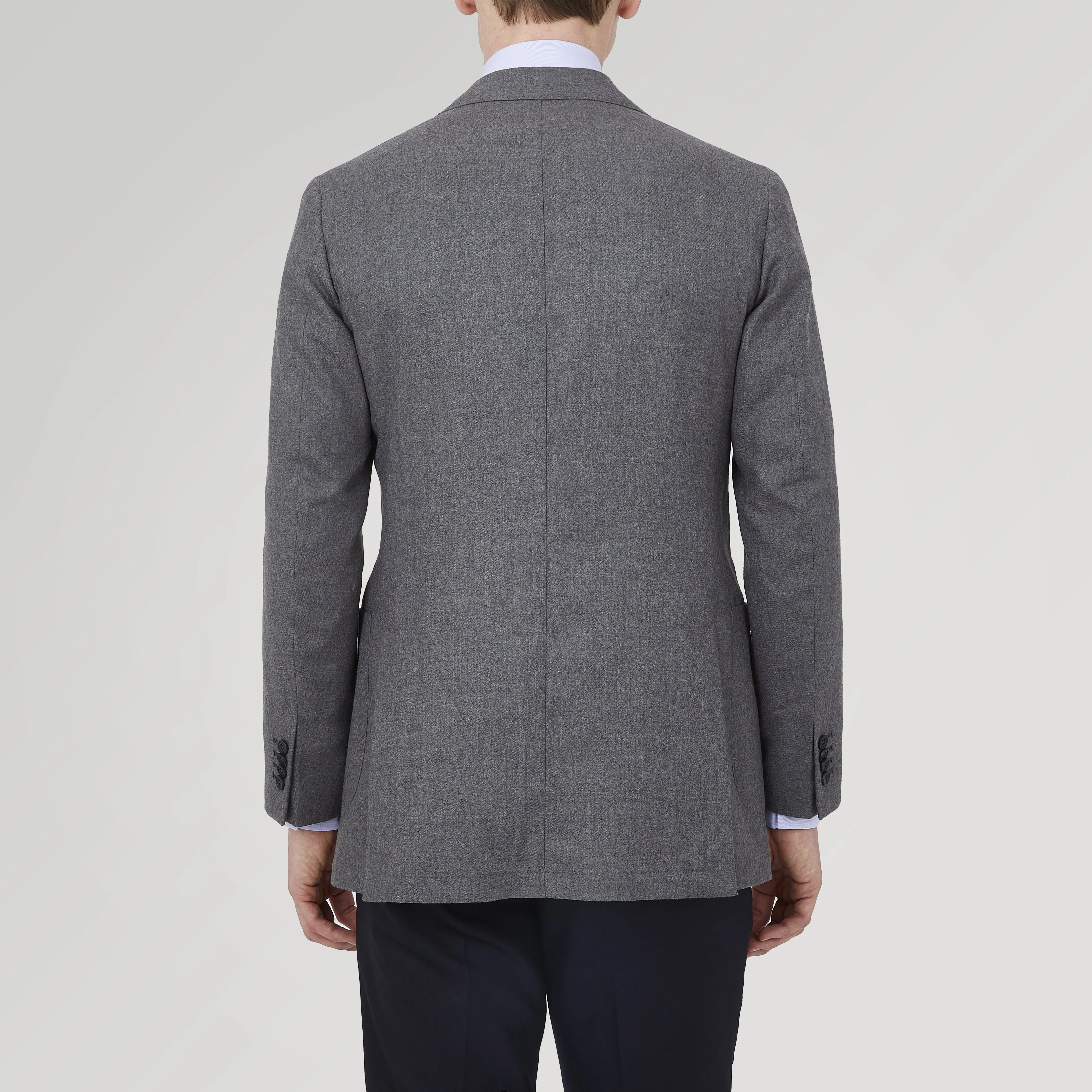 Grey Merino Wool Jacket sold by Turnbull & Asser product image thumbnail 3
