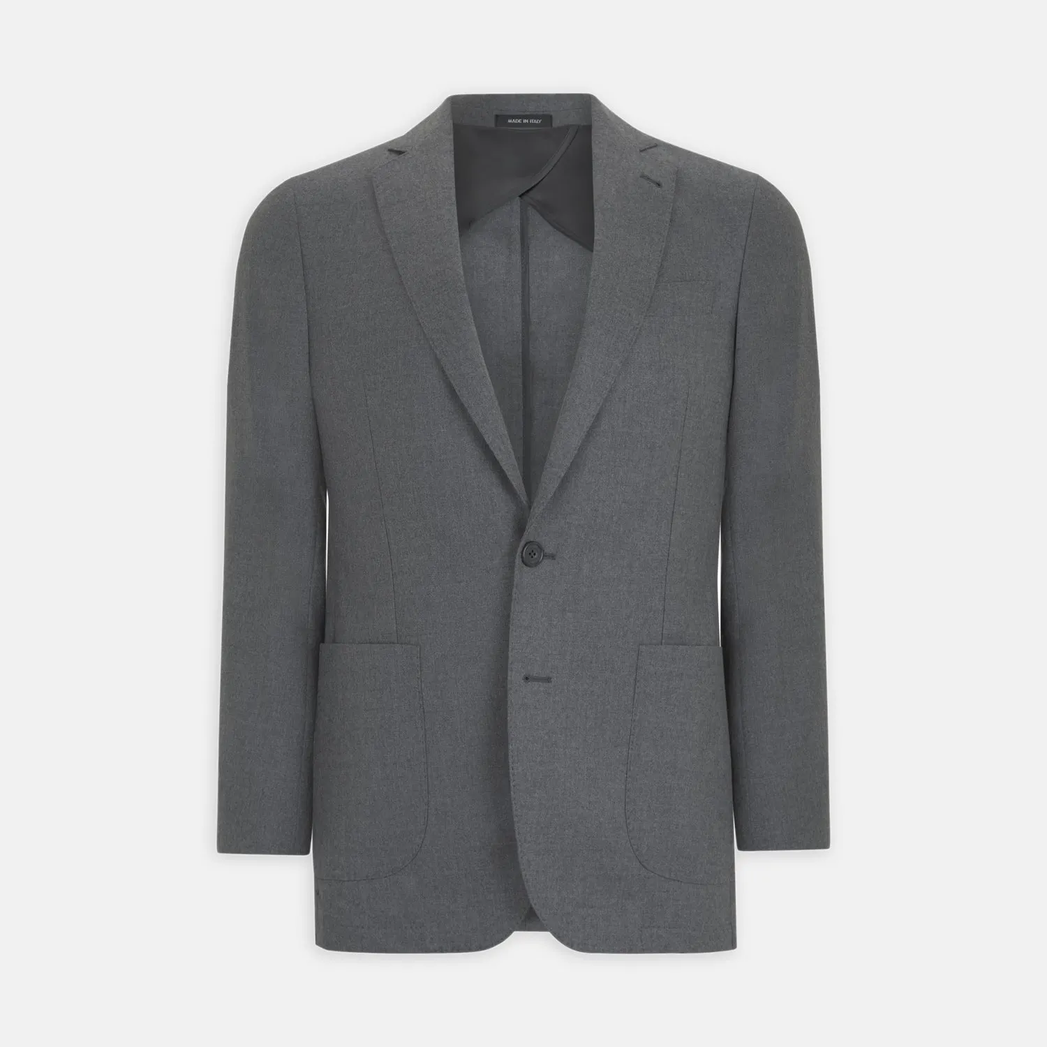Grey Merino Wool Jacket sold by Turnbull & Asser