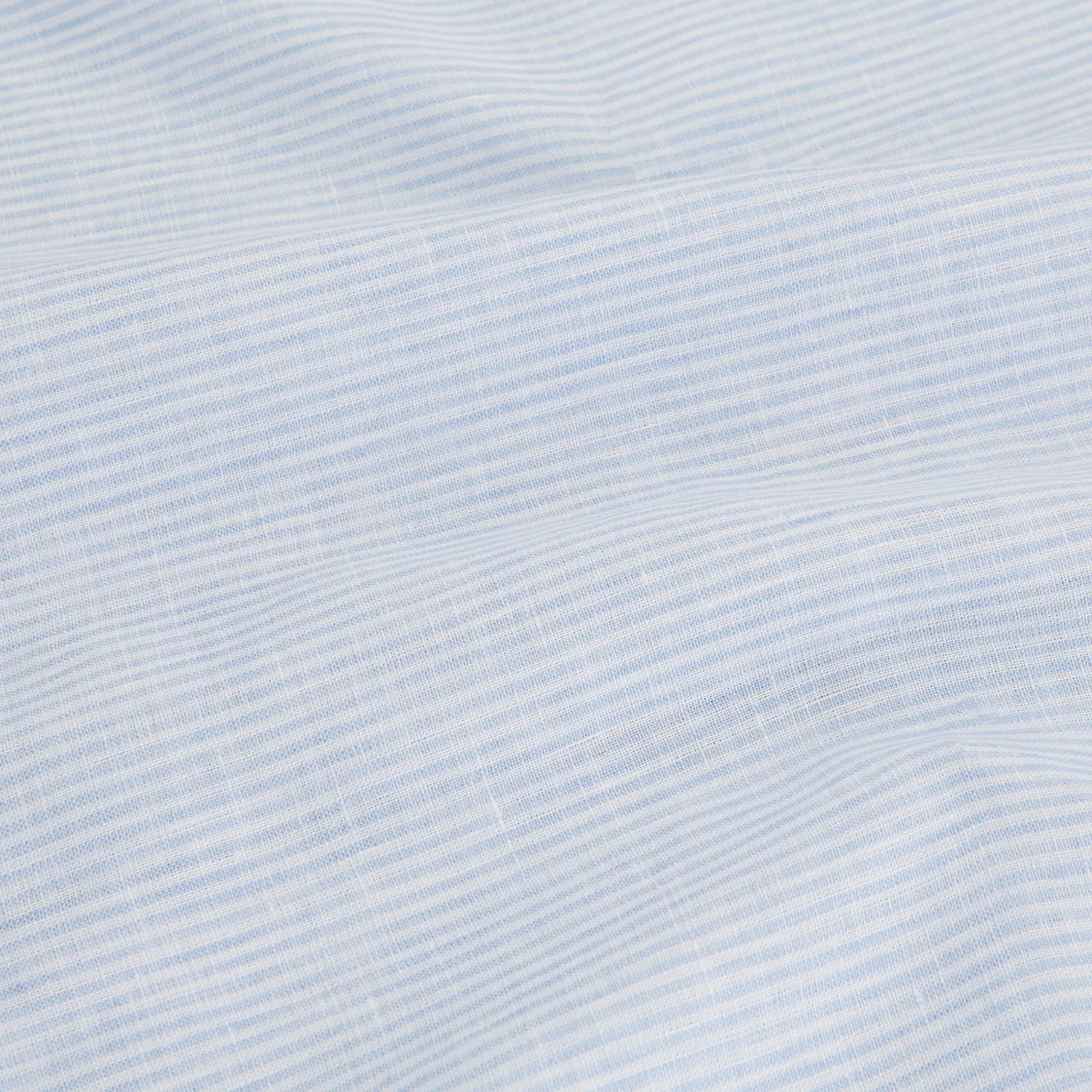 Blue Linen Stripe Holiday Fit Shirt with Revere Collar sold by Turnbull & Asser product image thumbnail 4
