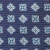 Blue Geometric Jacquard Tie sold by Turnbull & Asser