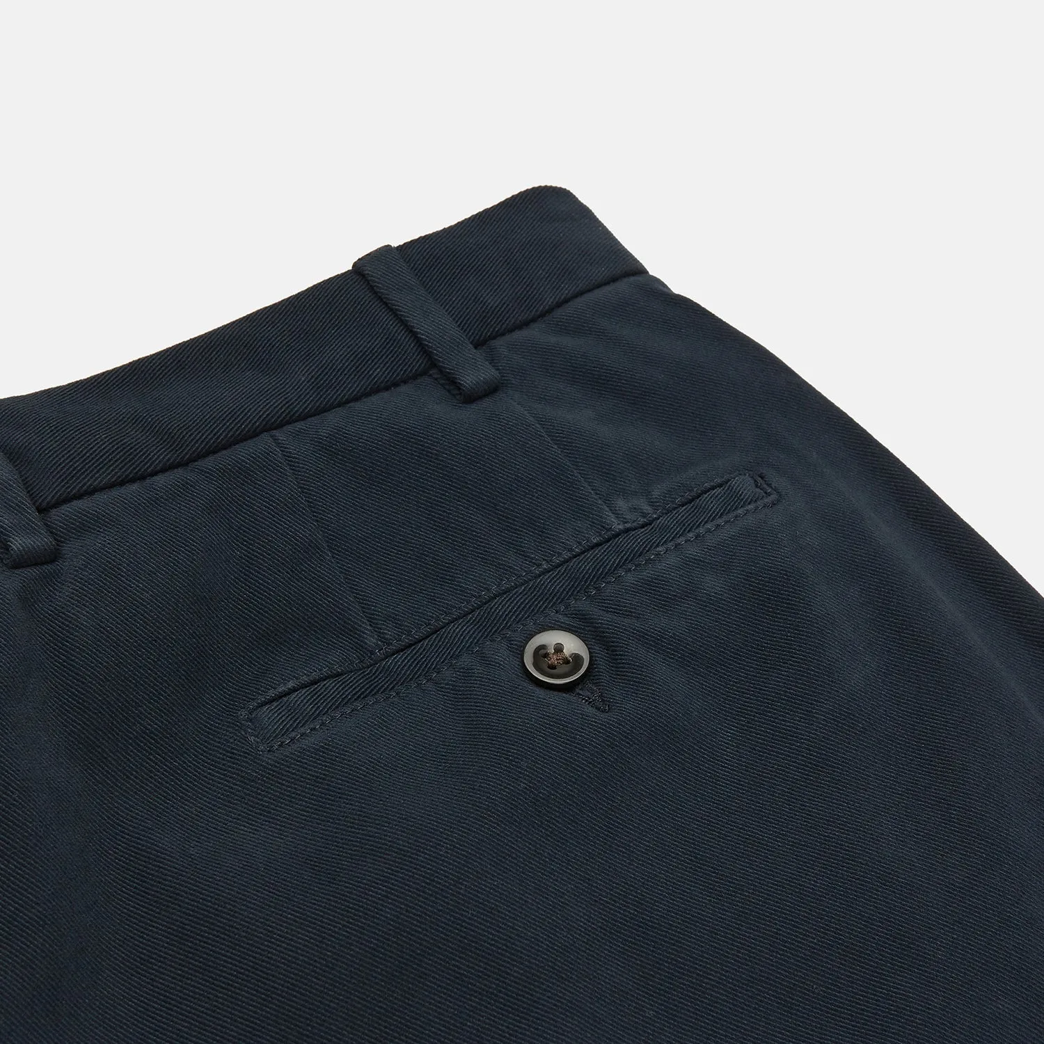 Navy Cotton Chinos sold by Turnbull & Asser product image thumbnail 2
