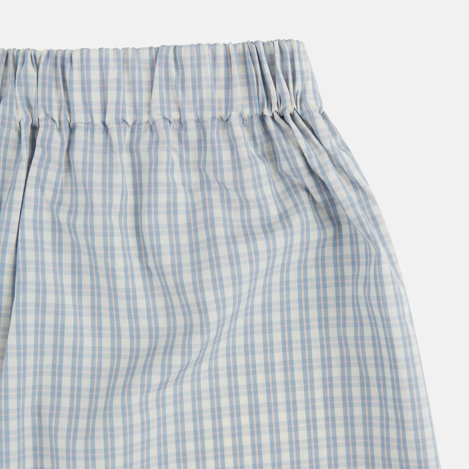 Pale Blue Multi Cotton Godfrey Boxer Shorts sold by Turnbull & Asser product image thumbnail 2