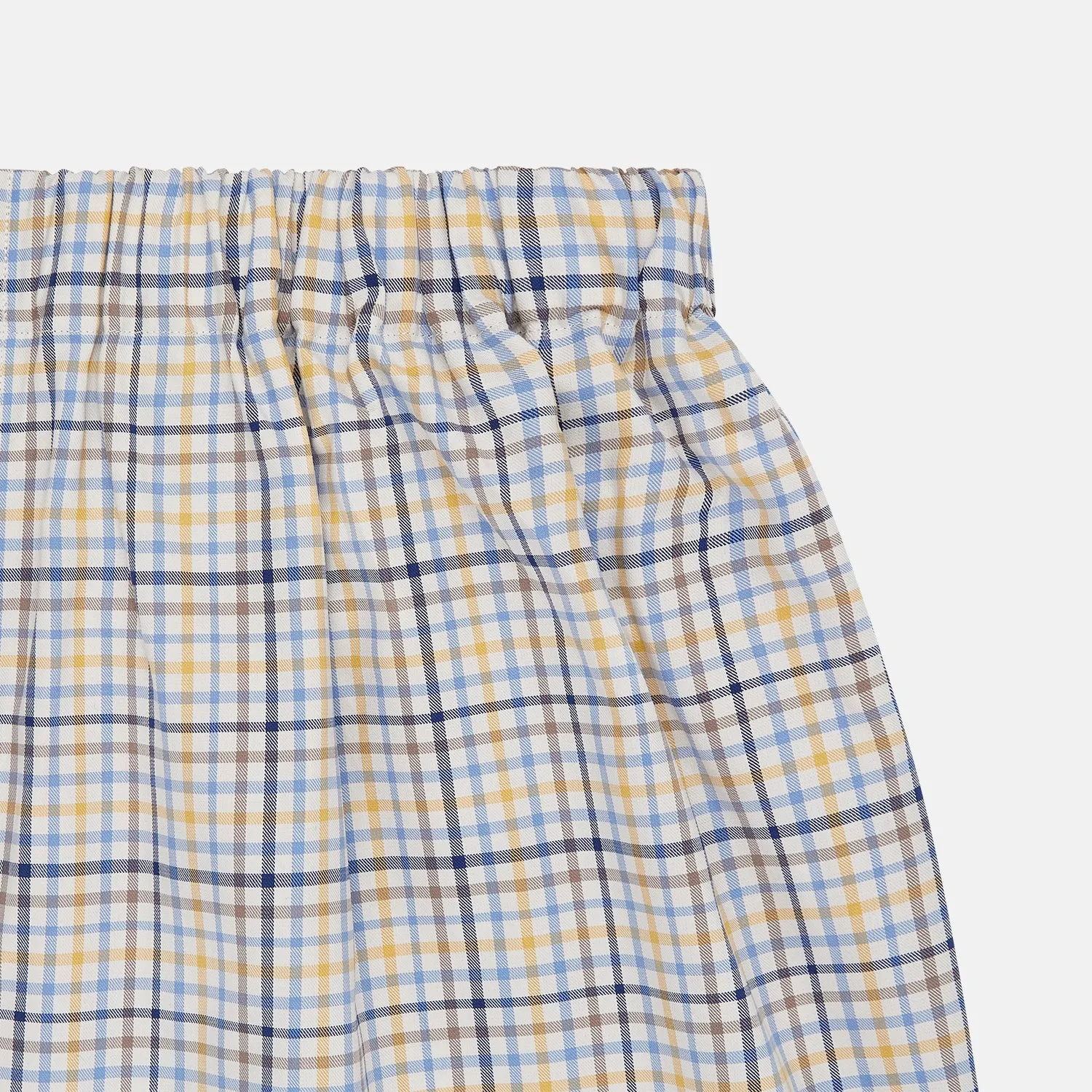 Yellow Multi Check Cotton Boxer Shorts sold by Turnbull & Asser product image thumbnail 2