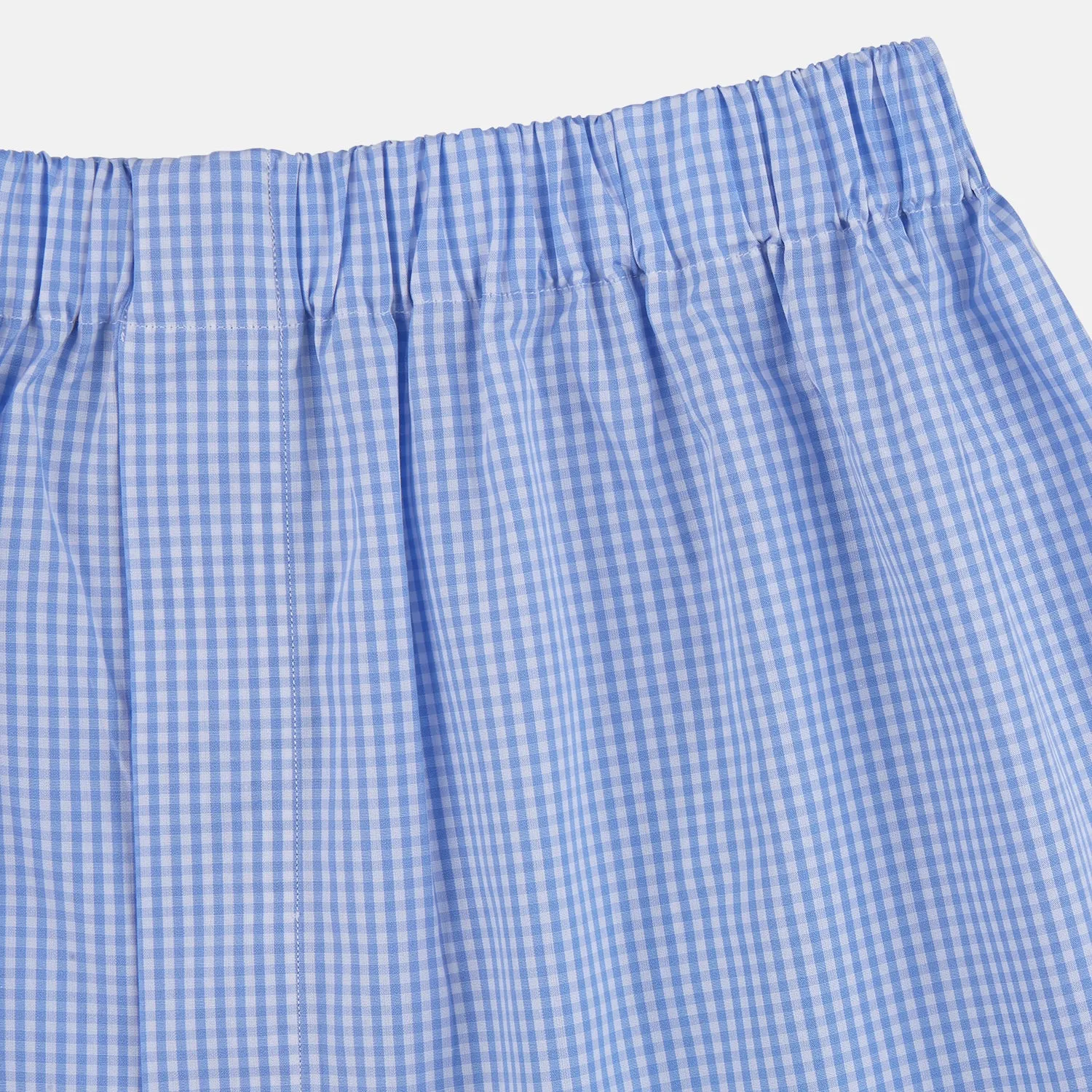 Sky Blue Gingham Check Boxer Shorts sold by Turnbull & Asser product image thumbnail 2