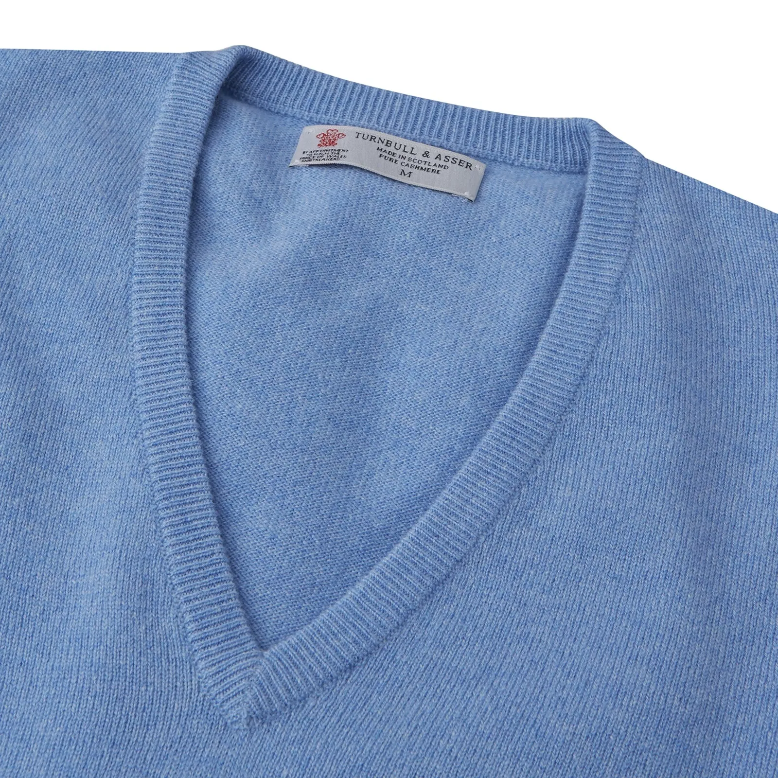 Sky Blue Fine Cashmere Slipover sold by Turnbull & Asser product image thumbnail 3