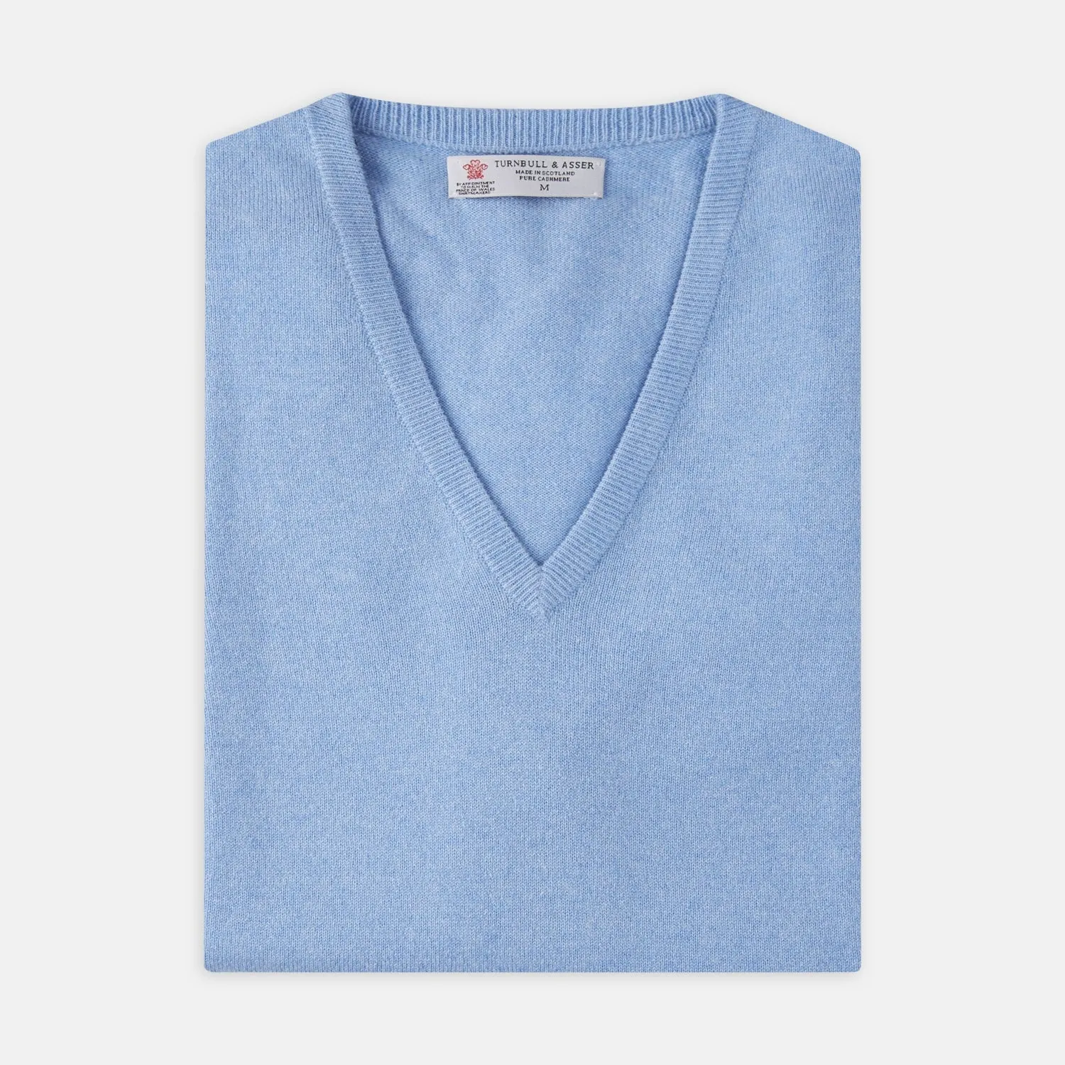 Sky Blue Fine Cashmere Slipover sold by Turnbull & Asser product image thumbnail 4