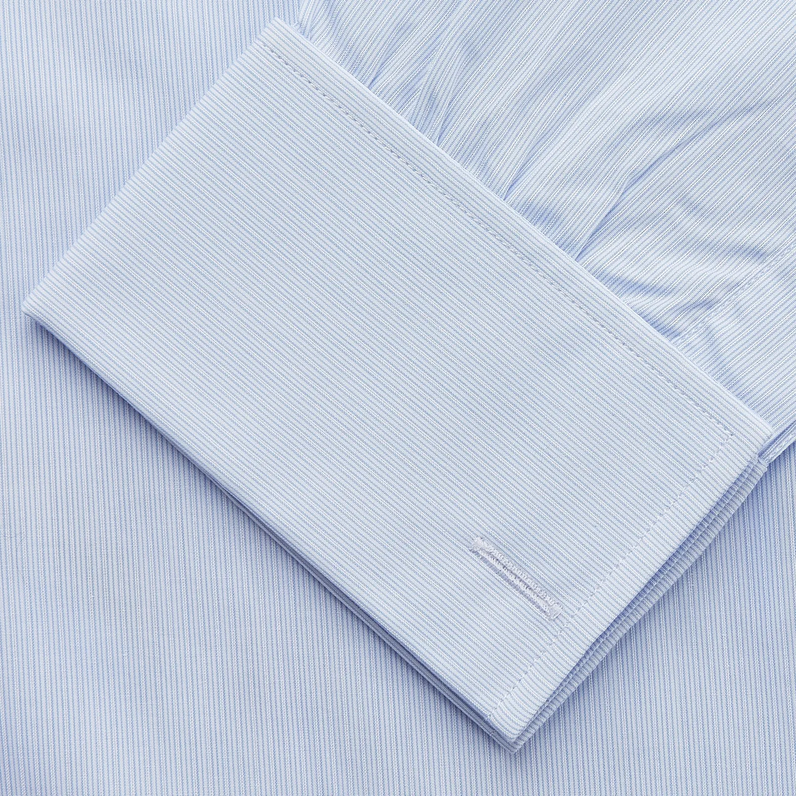 Pale Blue Multi Stripe Cotton Regular Fit Whitby Shirt sold by Turnbull & Asser product image thumbnail 3