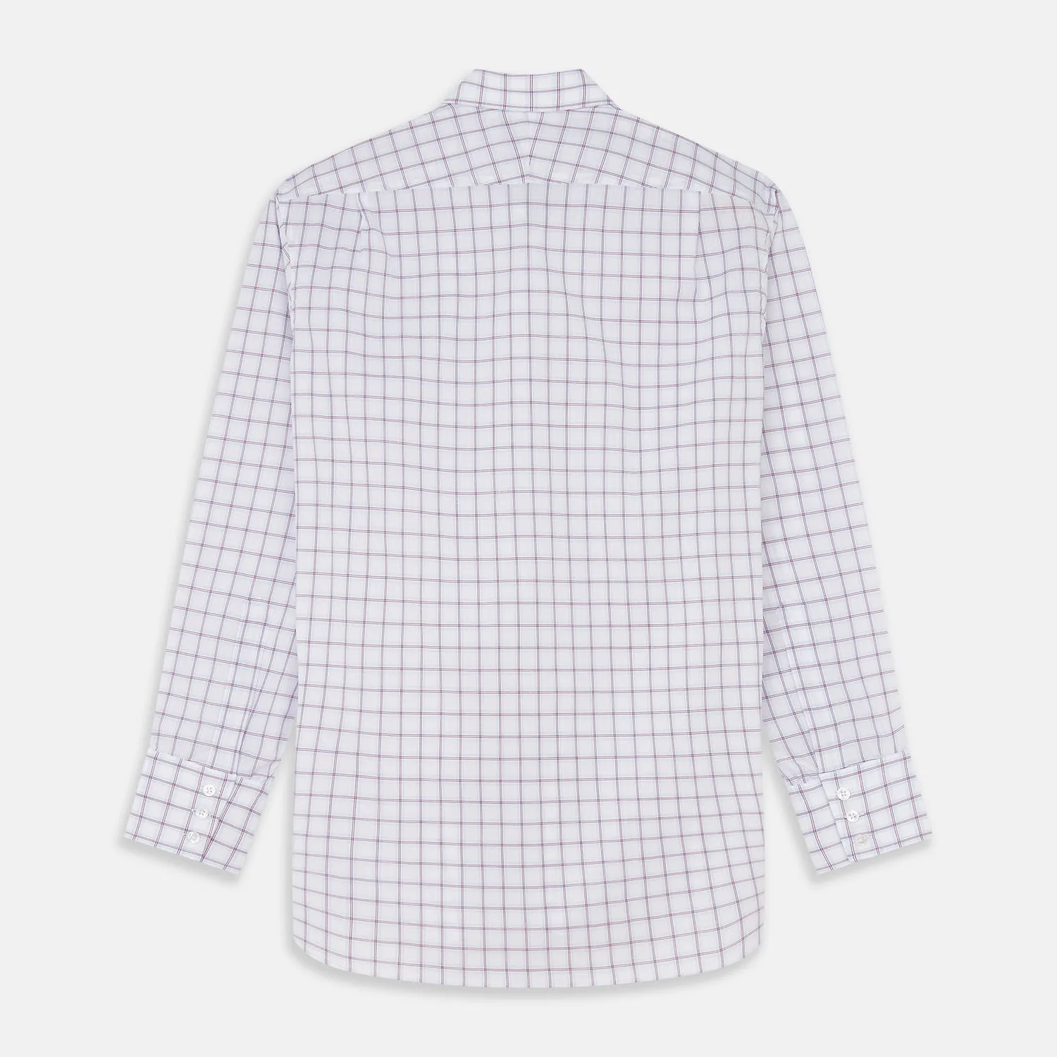 Red and Blue Multi-check Cotton Regular Fit Mayfair Shirt sold by Turnbull & Asser product image thumbnail 5
