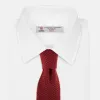 Red Multi Cashmere Knitted Tie sold by Turnbull & Asser
