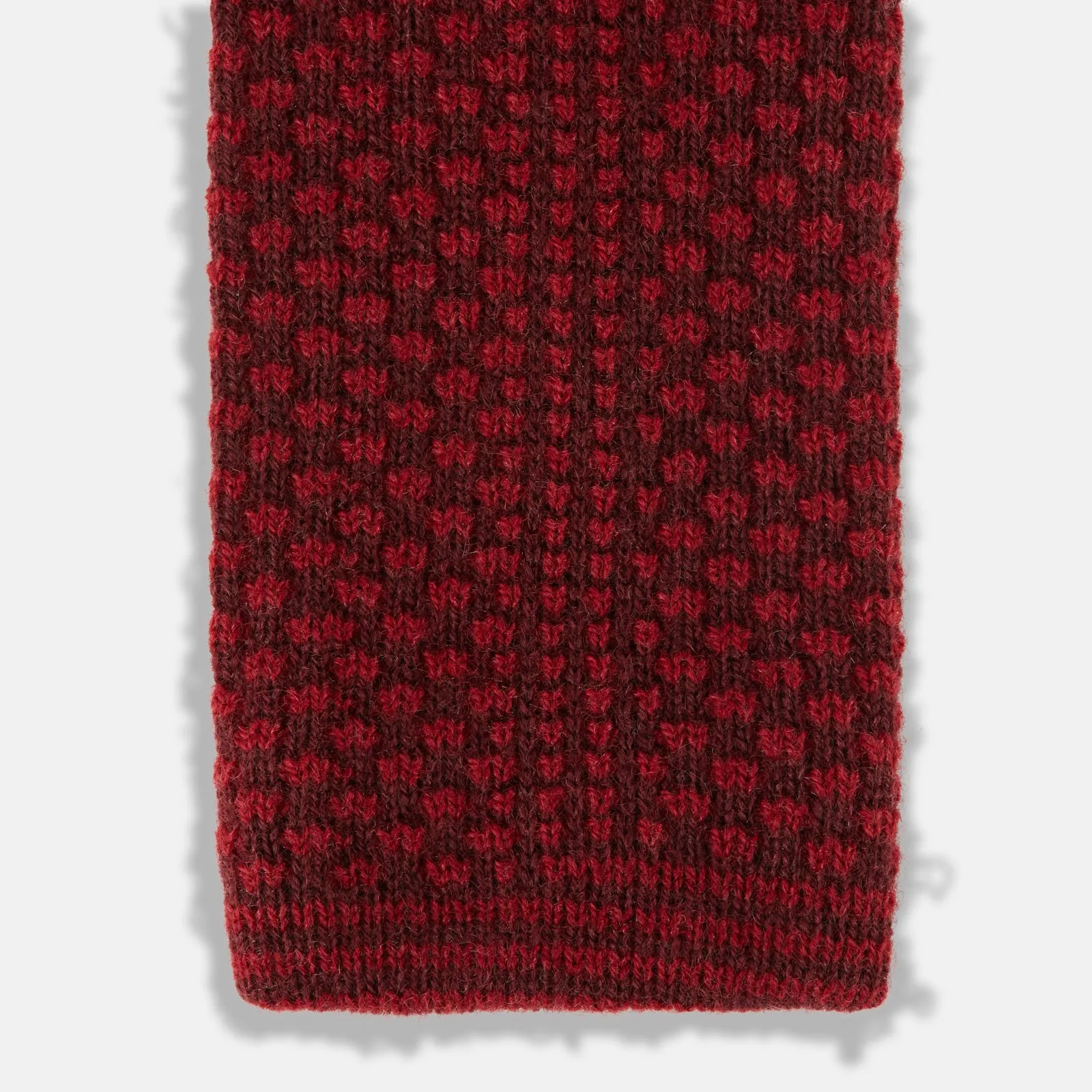 Red Multi Cashmere Knitted Tie sold by Turnbull & Asser product image thumbnail 4