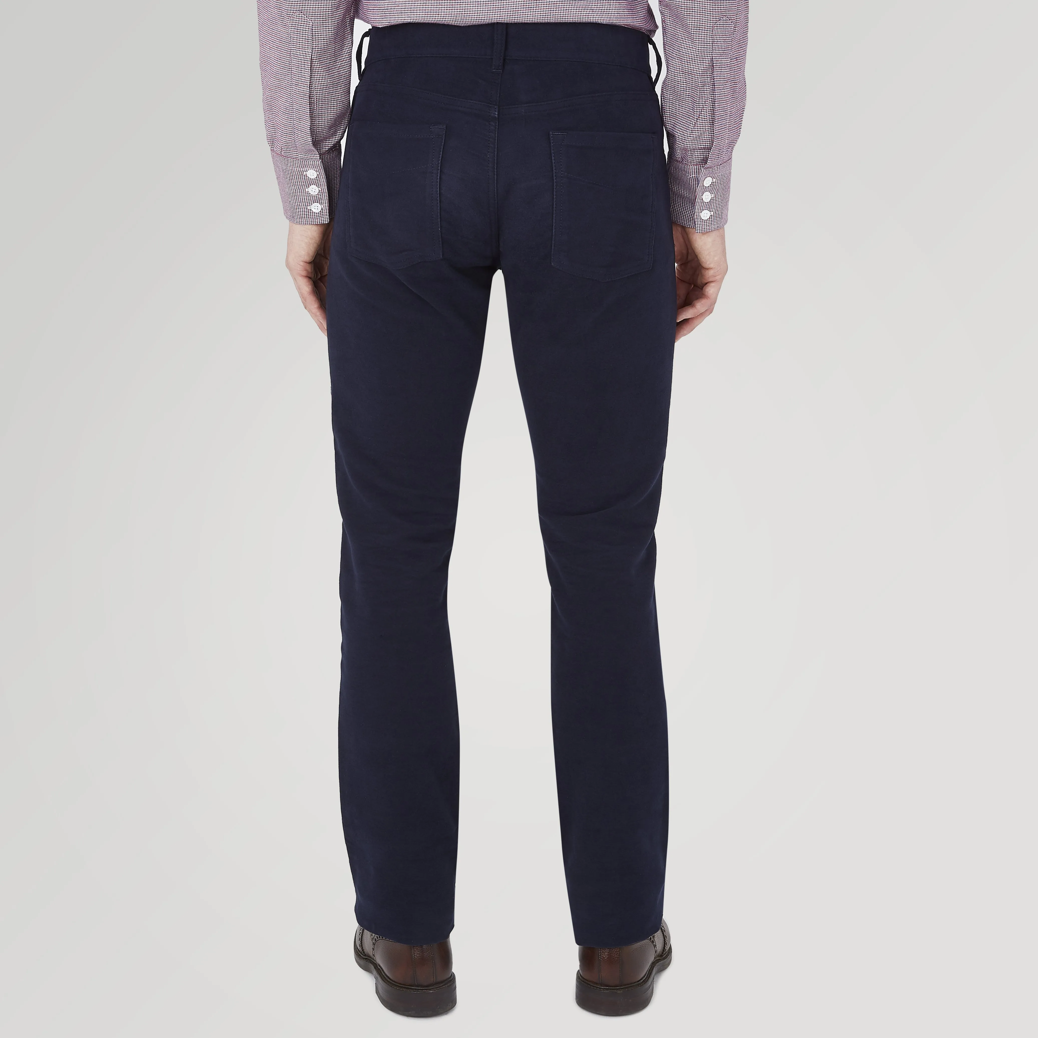 Hanley Navy Moleskin 5-Pocket Trousers sold by Turnbull & Asser product image thumbnail 3