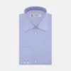 Blue Sea Island Quality Cotton Twill Shirt with T&A Collar and 3-Button Cuffs sold by Turnbull & Asser