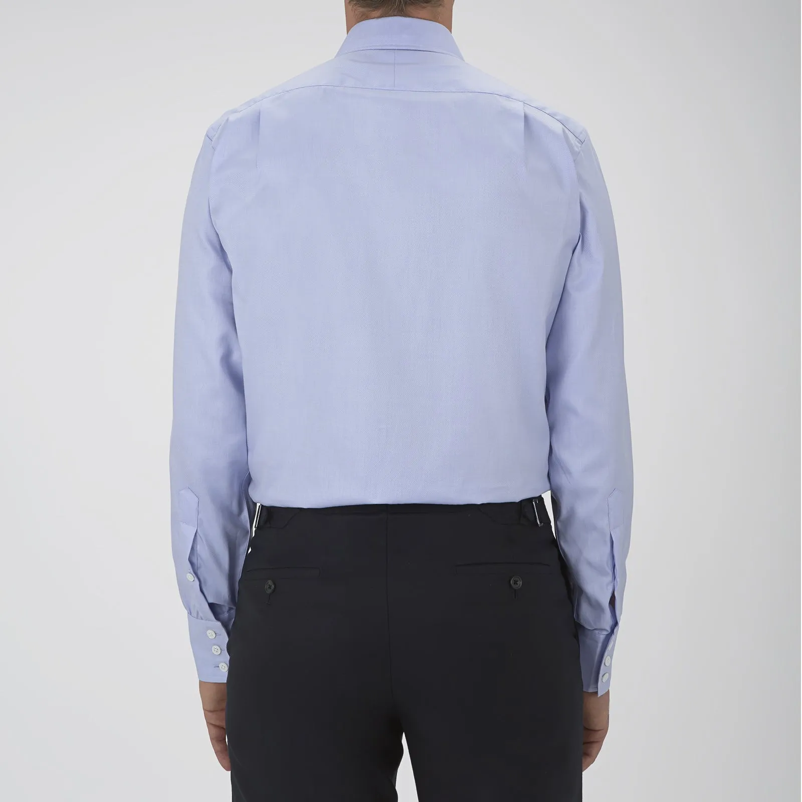 Blue Sea Island Quality Cotton Twill Shirt with T&A Collar and 3-Button Cuffs sold by Turnbull & Asser product image thumbnail 3