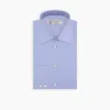 Blue Sea Island Quality Cotton Twill Shirt with T&A Collar and 3-Button Cuffs sold by Turnbull & Asser