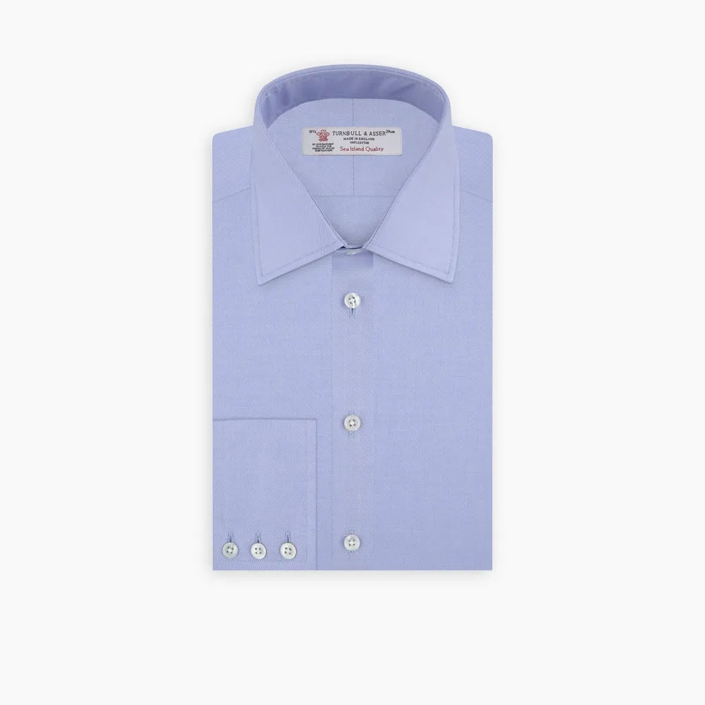 Blue Sea Island Quality Cotton Twill Shirt with T&A Collar and 3-Button Cuffs sold by Turnbull & Asser product image thumbnail 5