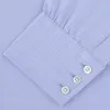 Blue Sea Island Quality Cotton Twill Shirt with T&A Collar and 3-Button Cuffs sold by Turnbull & Asser