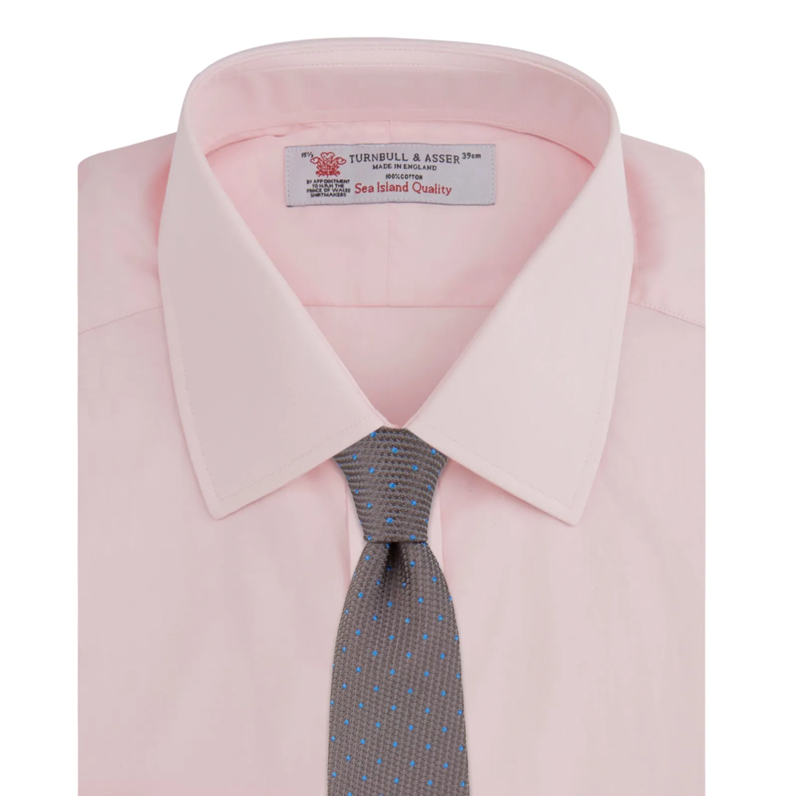Pink Sea Island Quality Cotton Shirt with T&A Collar and Double Cuffs sold by Turnbull & Asser product image thumbnail 4