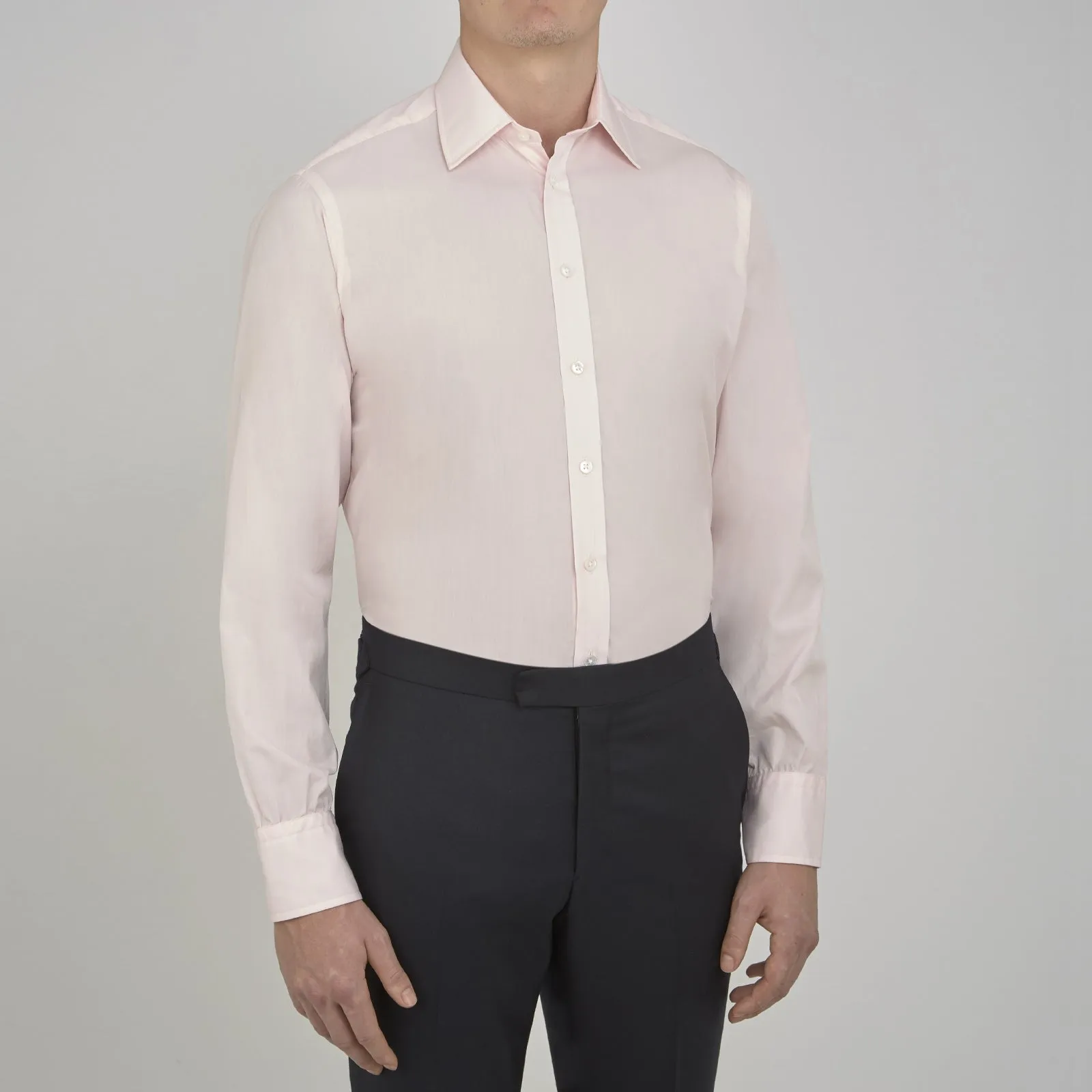 Pink Sea Island Quality Cotton Shirt with T&A Collar and Double Cuffs sold by Turnbull & Asser product image thumbnail 2
