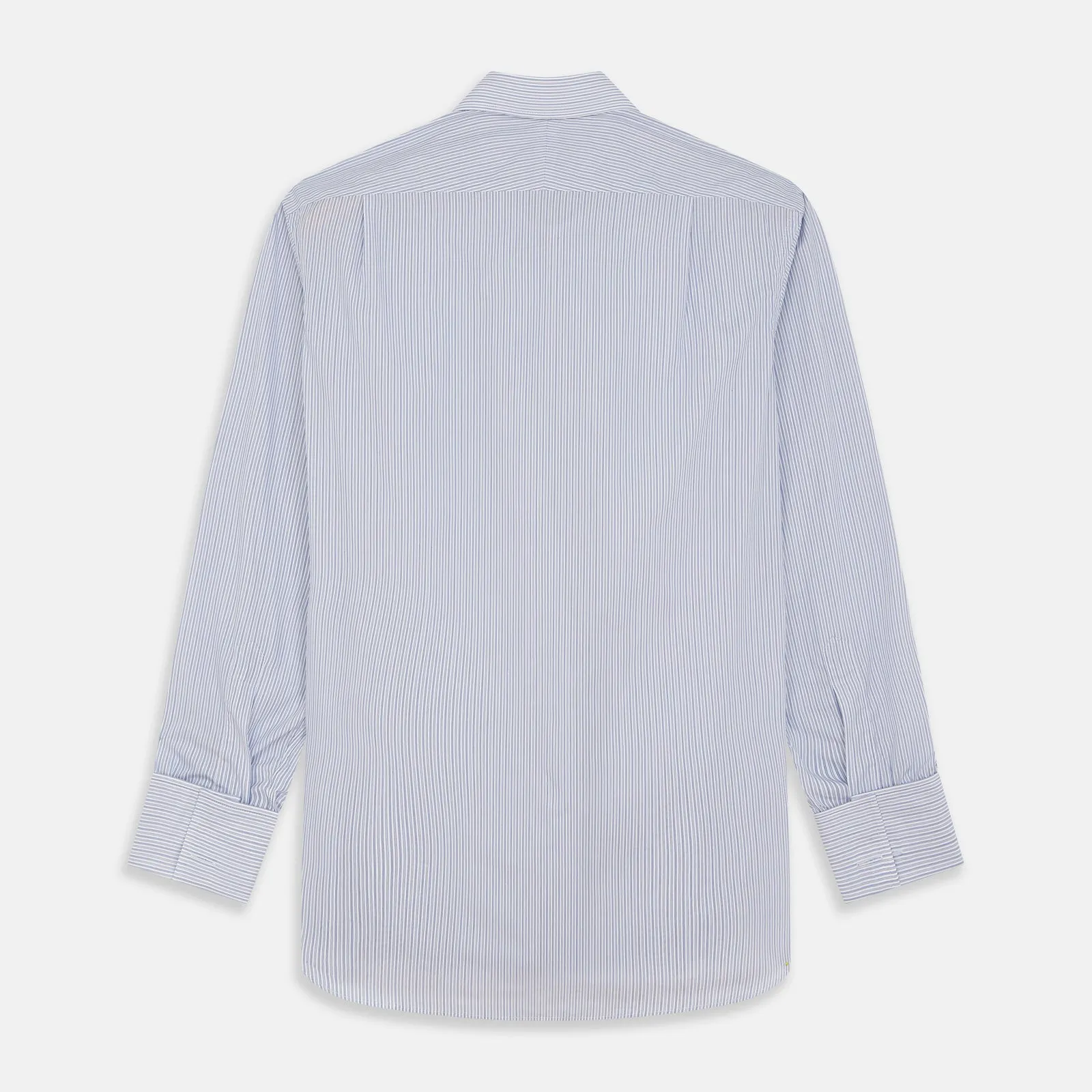Blue Multi Stripe Cotton Regular Fit Whitby Shirt sold by Turnbull & Asser product image thumbnail 5
