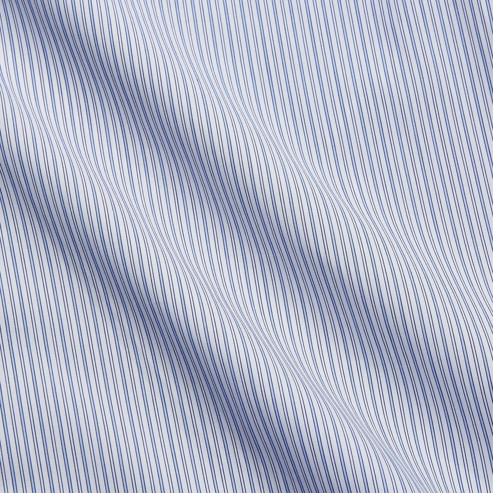 Blue Multi Stripe Cotton Regular Fit Whitby Shirt sold by Turnbull & Asser product image thumbnail 4