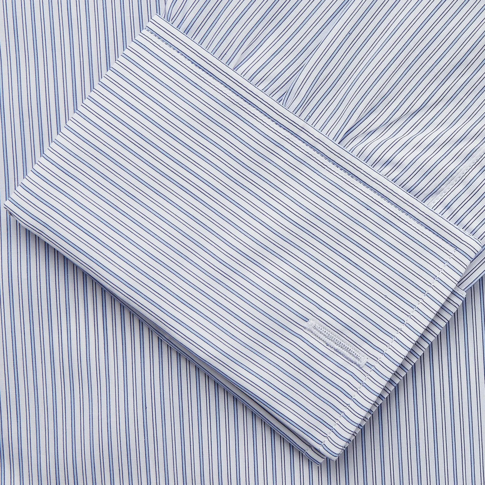 Blue Multi Stripe Cotton Regular Fit Whitby Shirt sold by Turnbull & Asser product image thumbnail 3