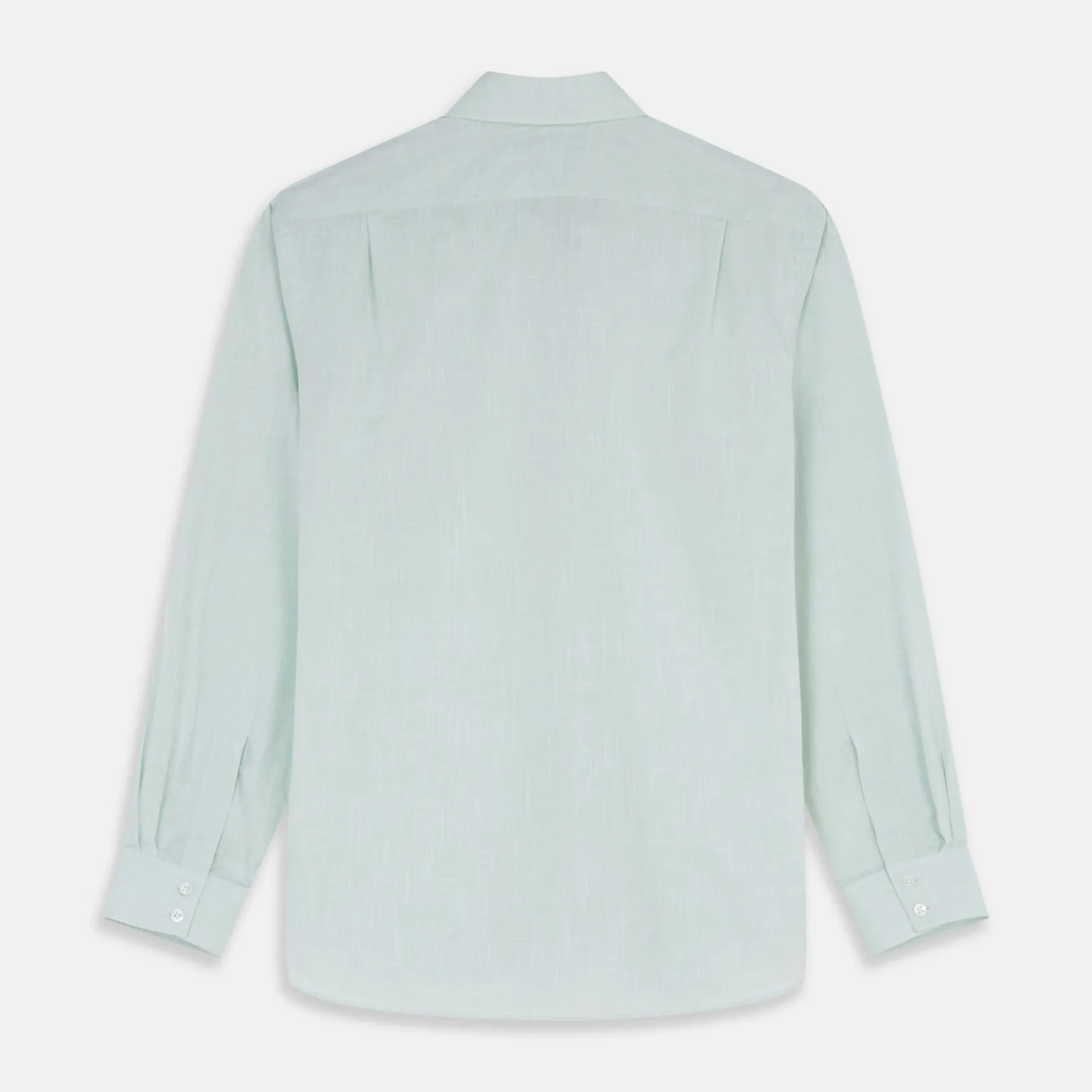 Light Green Chambray Tailored Fit Shelton Shirt sold by Turnbull & Asser product image thumbnail 5