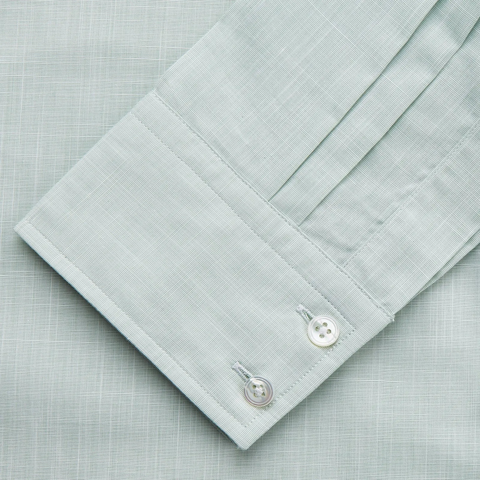 Light Green Chambray Tailored Fit Shelton Shirt sold by Turnbull & Asser product image thumbnail 3